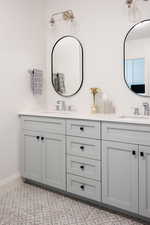 Bathroom featuring vanity