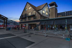 Exterior space with a mountain view