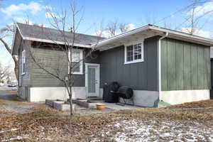 Back Patio and parking access