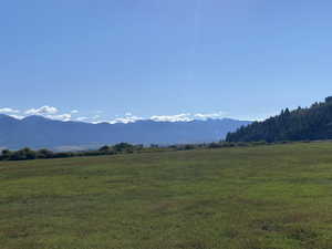 View of mountain feature with a rural view