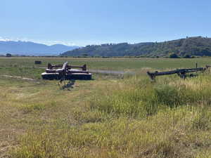 View of mountain feature with a rural view