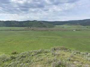 Mountain view featuring a rural view