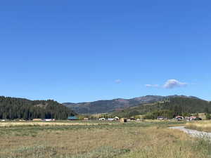 Mountain view with a rural view