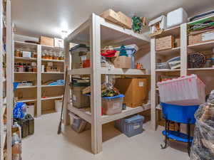 View of storage in the basemeent