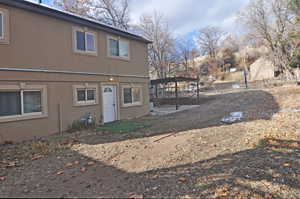 View of rear view of property