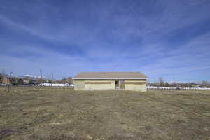 View of rear view of property