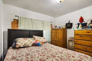 Bedroom with crown molding