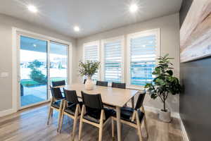 Dining room featuring hardwood / wood-style floors