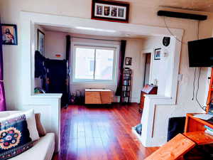 Living room featuring hardwood / wood-style floors