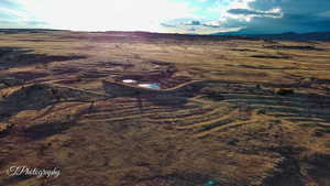 Bird's eye view featuring a mountain view