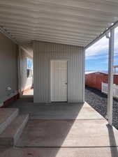 Exterior space with a carport