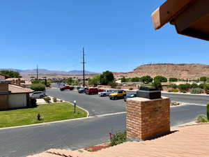 View of road featuring a mountain view