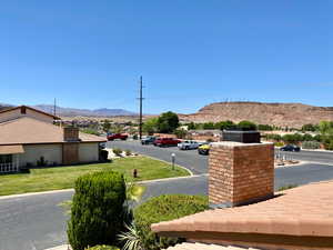 View of street featuring a mountain view