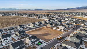 Bird's eye view featuring a mountain view