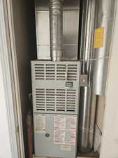 Utility room with heating unit