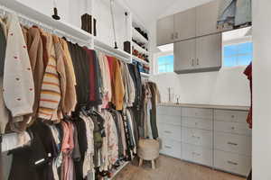 View of spacious closet