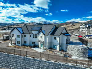 Exterior space with a mountain view