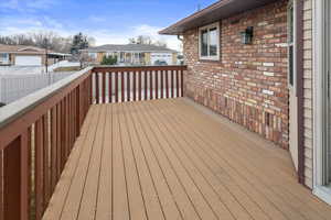 Back Deck - View of wooden terrace