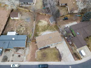 Birds eye view of property