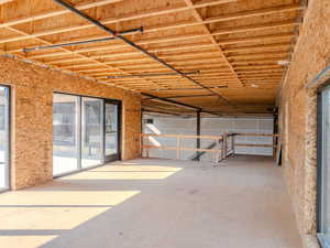 Interior space featuring concrete floors