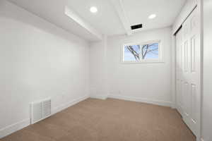 Empty room with carpet