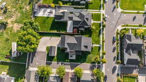 Birds eye view of property