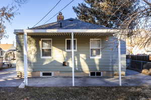 Back of property featuring a patio area