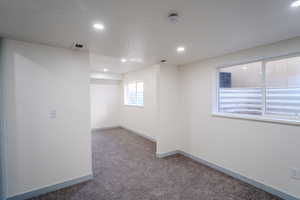 View of carpeted empty room