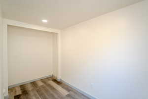 Unfurnished room featuring light hardwood / wood-style flooring