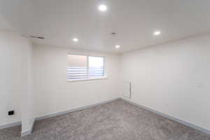 View of carpeted empty room