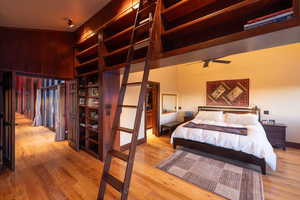 Bedroom featuring light wood-type flooring