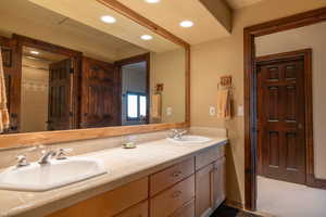 Bathroom featuring vanity