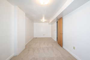 View of carpeted empty room