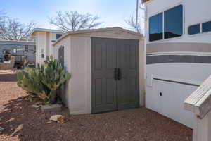 View of outbuilding