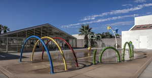 Exterior space featuring a playground