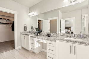 Bathroom featuring vanity