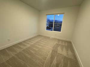 View of carpeted empty room