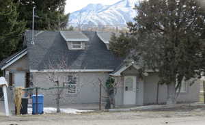 View of front facade featuring a mountain view