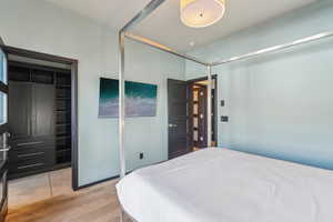 Bedroom featuring light hardwood / wood-style floors