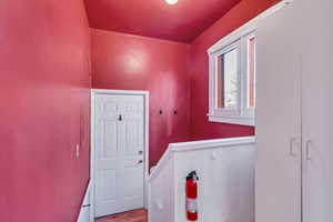 Washroom featuring light hardwood / wood-style flooring