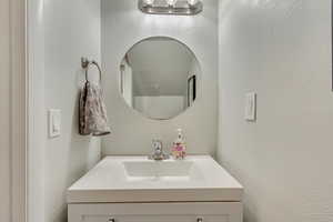 Bathroom featuring vanity