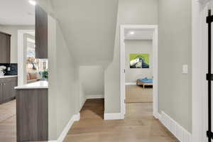 Interior space featuring light hardwood / wood-style floors