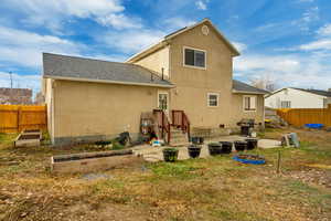 View of rear view of property