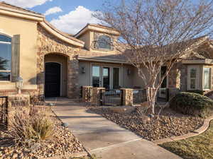 View of front of house with french doors