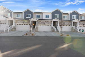 Multi unit property featuring a garage