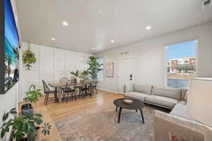 A view from the Living room to the Dining area