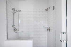 Bathroom featuring an enclosed shower