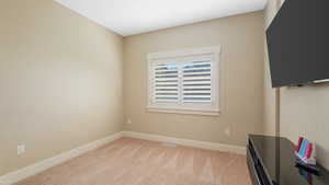 View of carpeted empty room