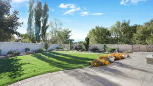 View of yard featuring a patio area