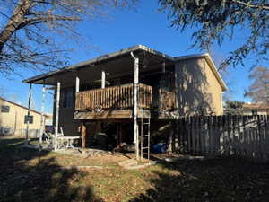 View of back of house